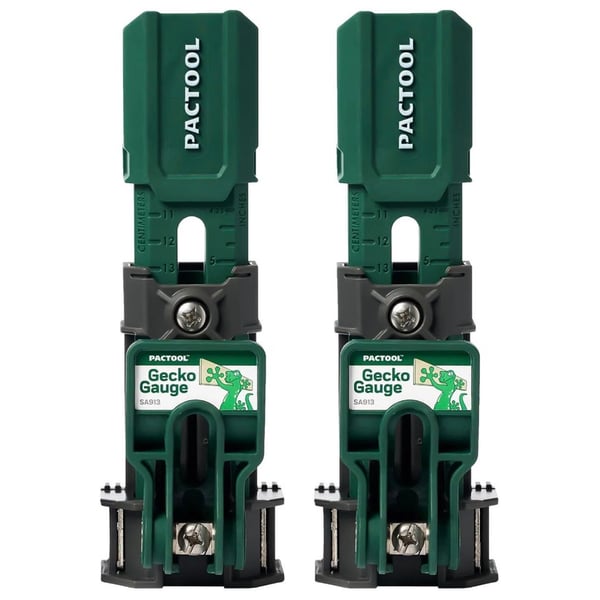 Pactool Gecko Gauge Siding Tool SA913 Pair. Universal: 5/16"–5/8" for Hardie & LP Siding