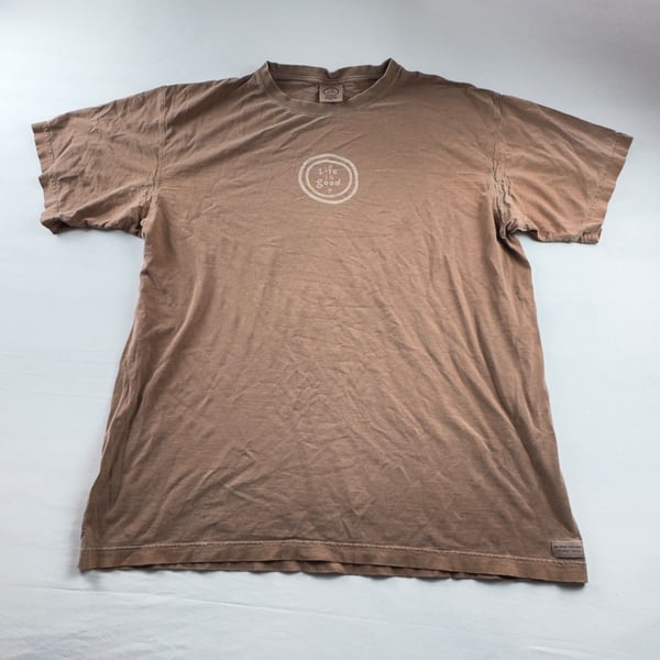Life Is Good T-Shirt Size XL Brown Short Sleeve Crusher Tee