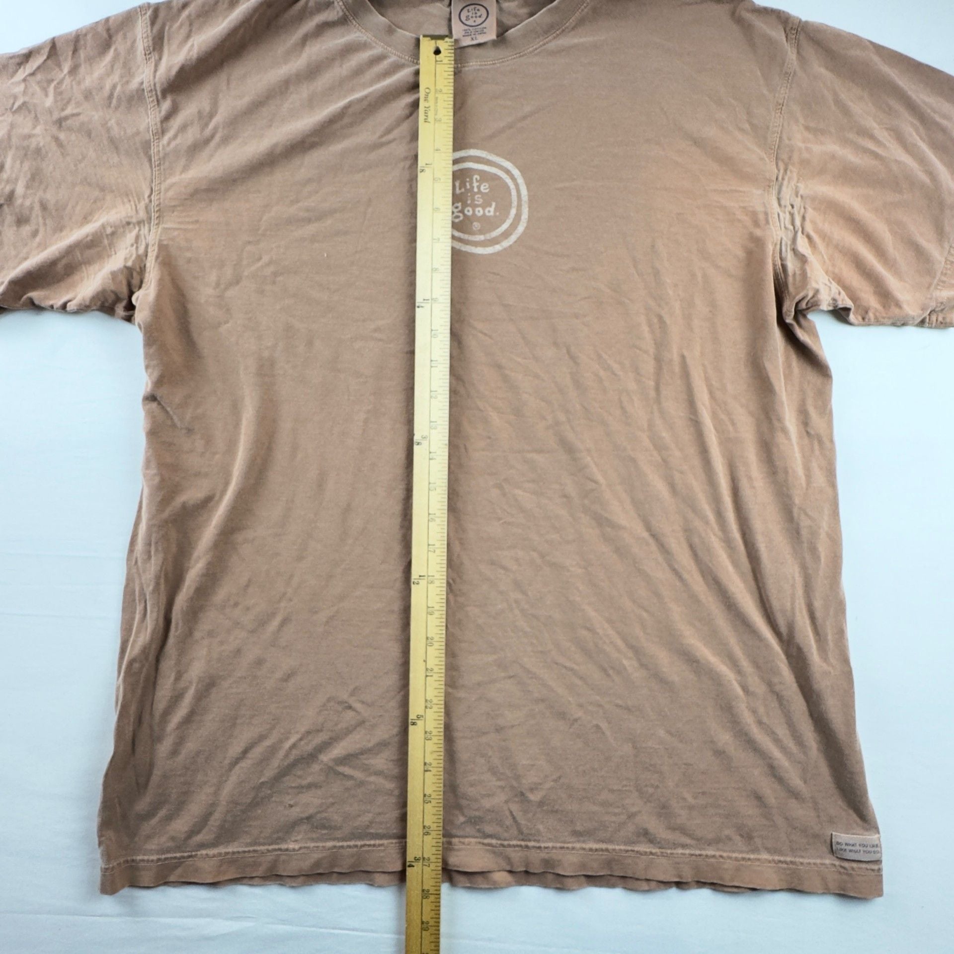 Life Is Good T-Shirt Size XL Brown Short Sleeve Crusher Tee 4