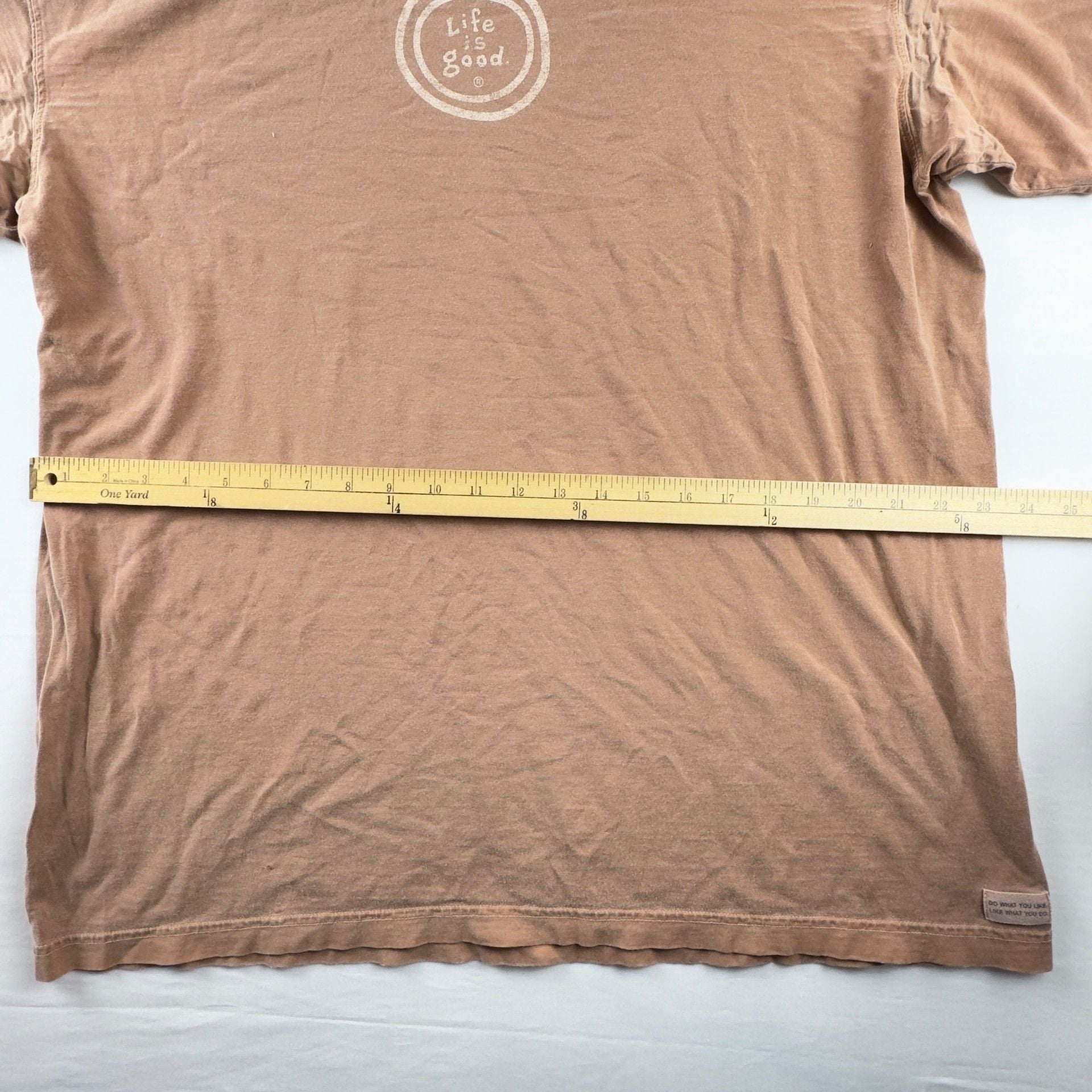Life Is Good T-Shirt Size XL Brown Short Sleeve Crusher Tee 5