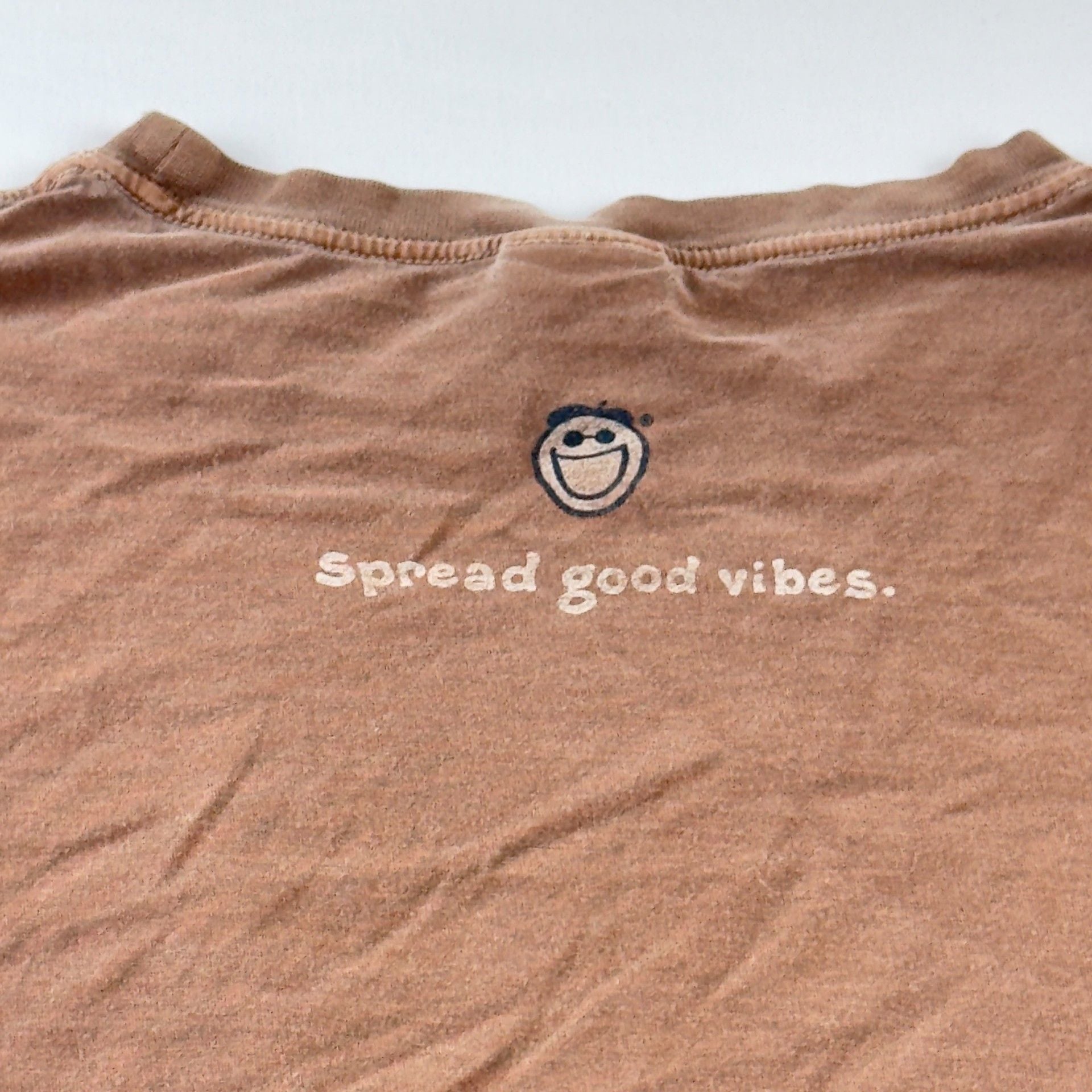 Life Is Good T-Shirt Size XL Brown Short Sleeve Crusher Tee 9