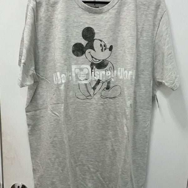 Disney Mickey Mouse Walt Disney World Hanes T-Shirt Size XL Gray