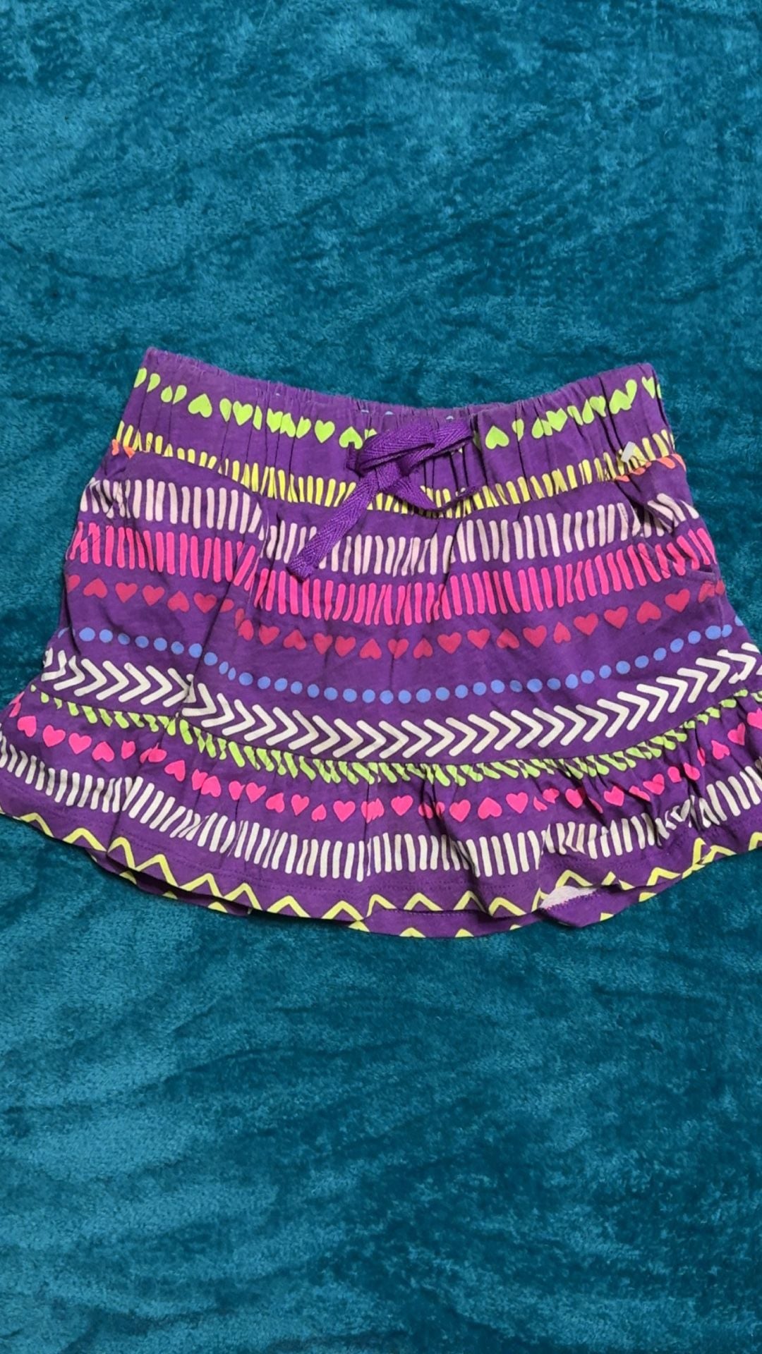 Circo Skirt Size 6/6X Purple Patterned Hearts 2
