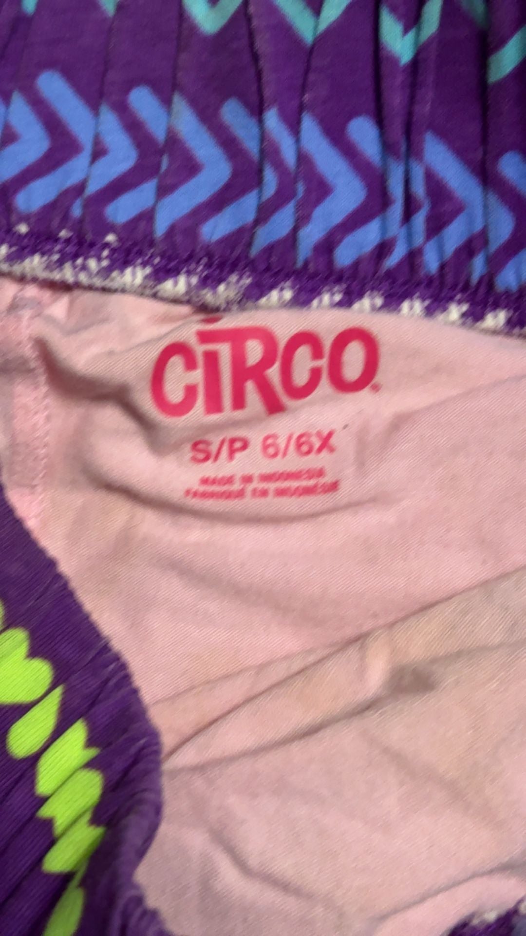 Circo Skirt Size 6/6X Purple Patterned Hearts 3