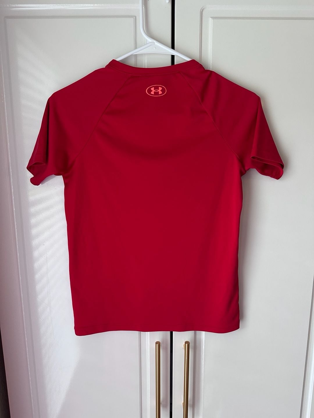 Under Armour Wordmark Short-Sleeve T-Shirt Youth Medium Red 3