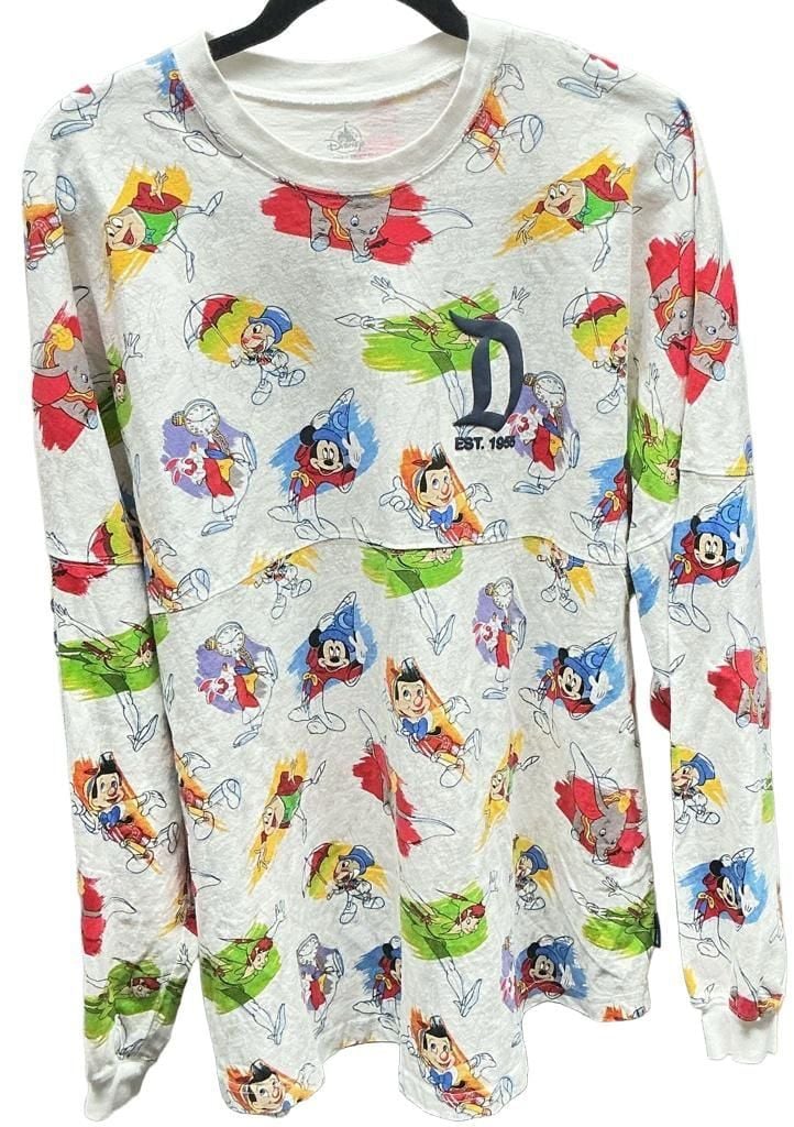 Spirit Jersey Disneyland Ink & Paint Size XL Long Sleeve Shirt 1