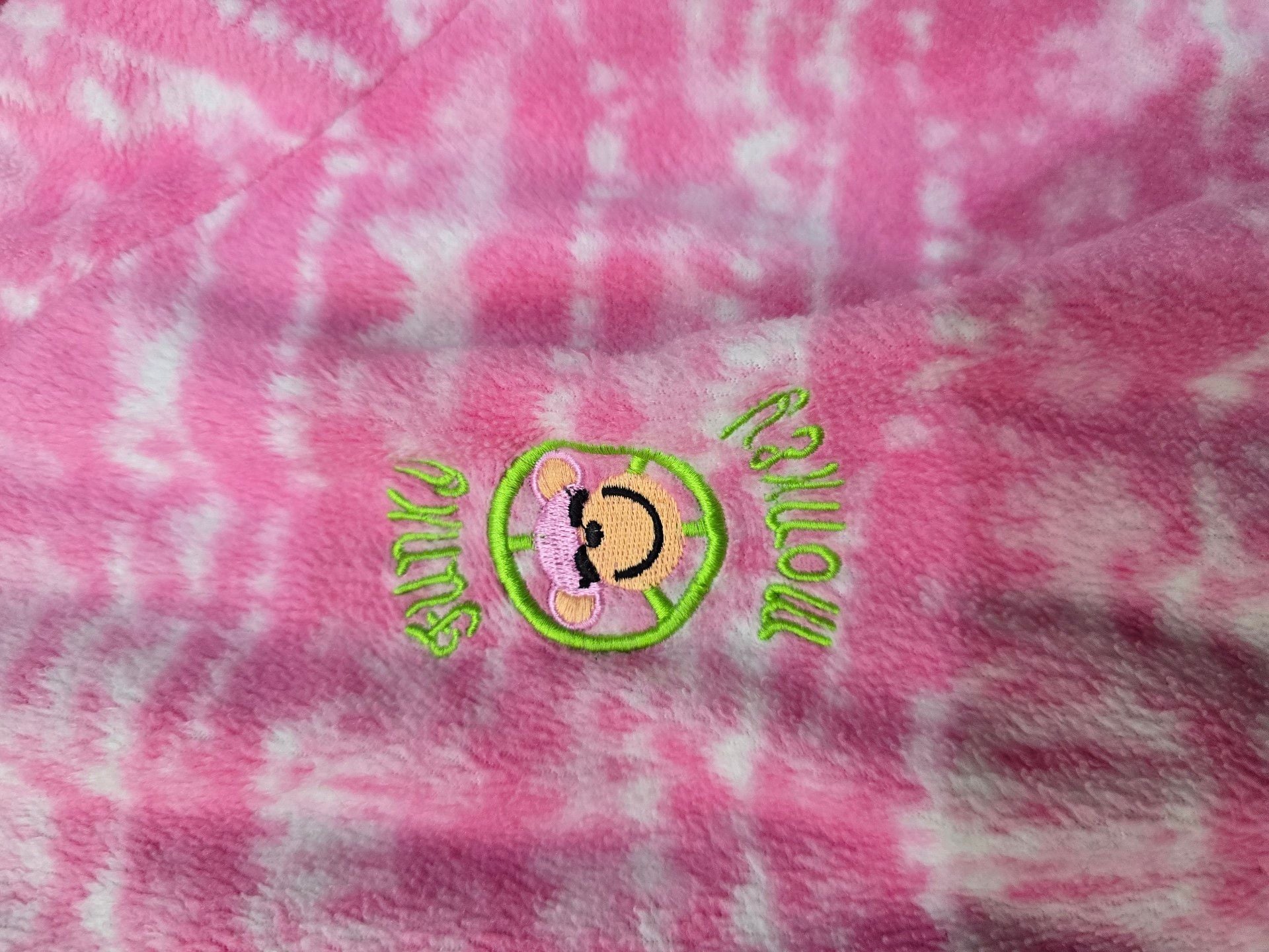 Pink Fleece One Piece Pajama Funky Monkey Womans Adult 2XL 2