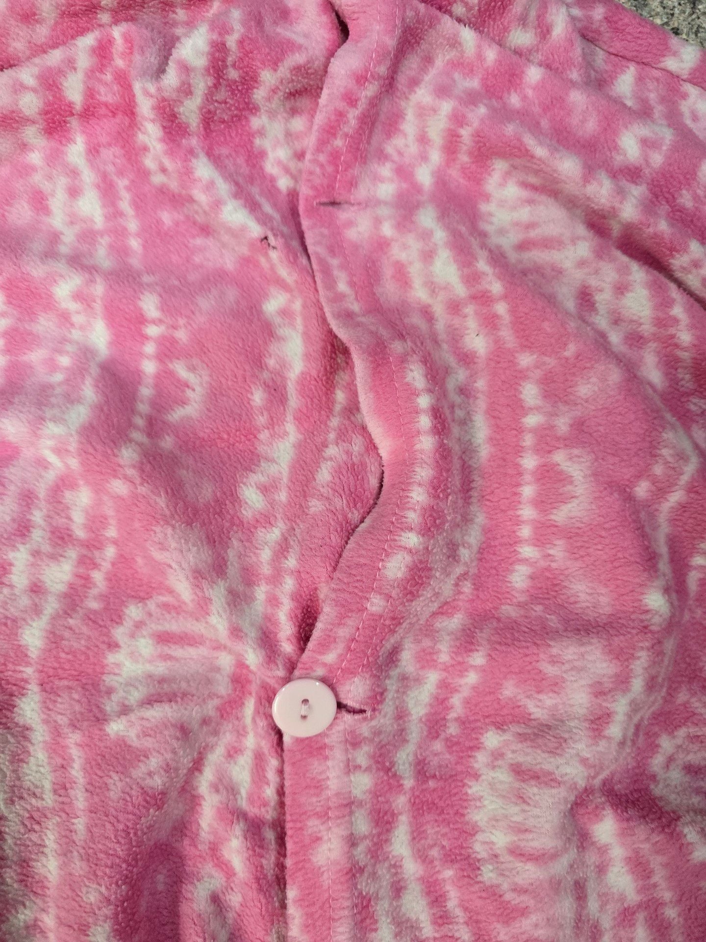 Pink Fleece One Piece Pajama Funky Monkey Womans Adult 2XL 6