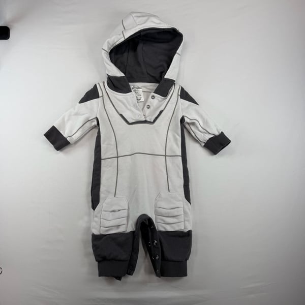 SpaceX Baby Spacesuit bodysuit 0-3M Astronaut Hooded Romper Space X Official