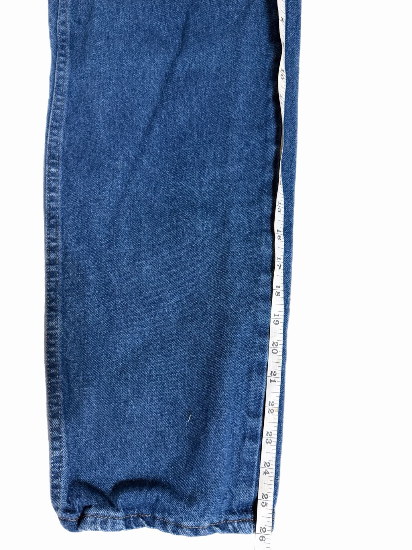 Rustler Jeans Size 14 Husky Blue Denim Straight Leg 7