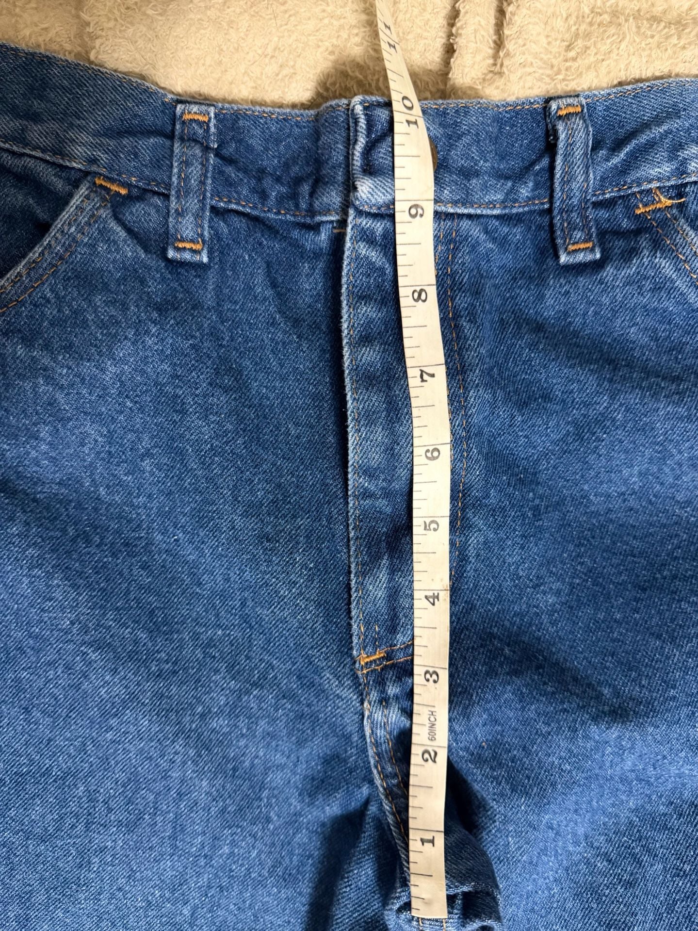 Rustler Jeans Size 14 Husky Blue Denim Straight Leg 8