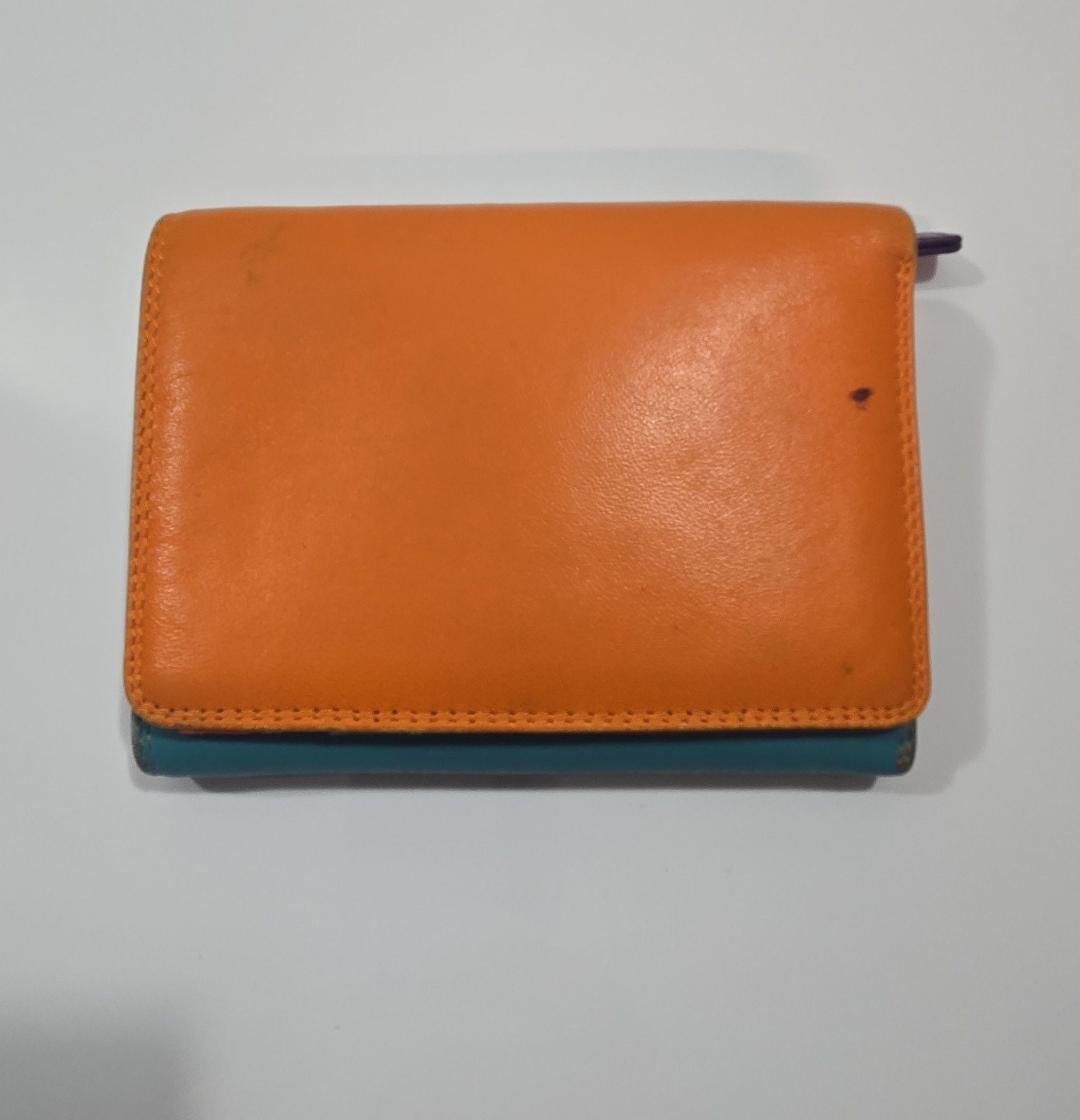 Mywalit Multi Color Leather Trifold Wallet 1