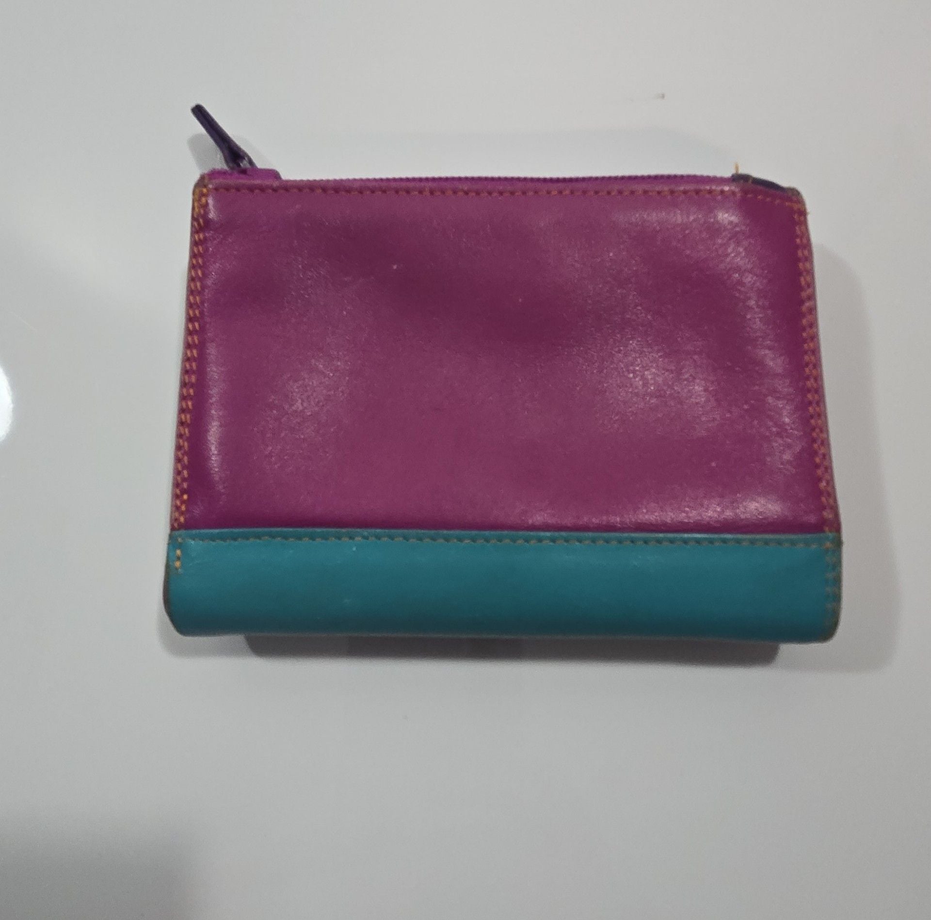 Mywalit Multi Color Leather Trifold Wallet 2