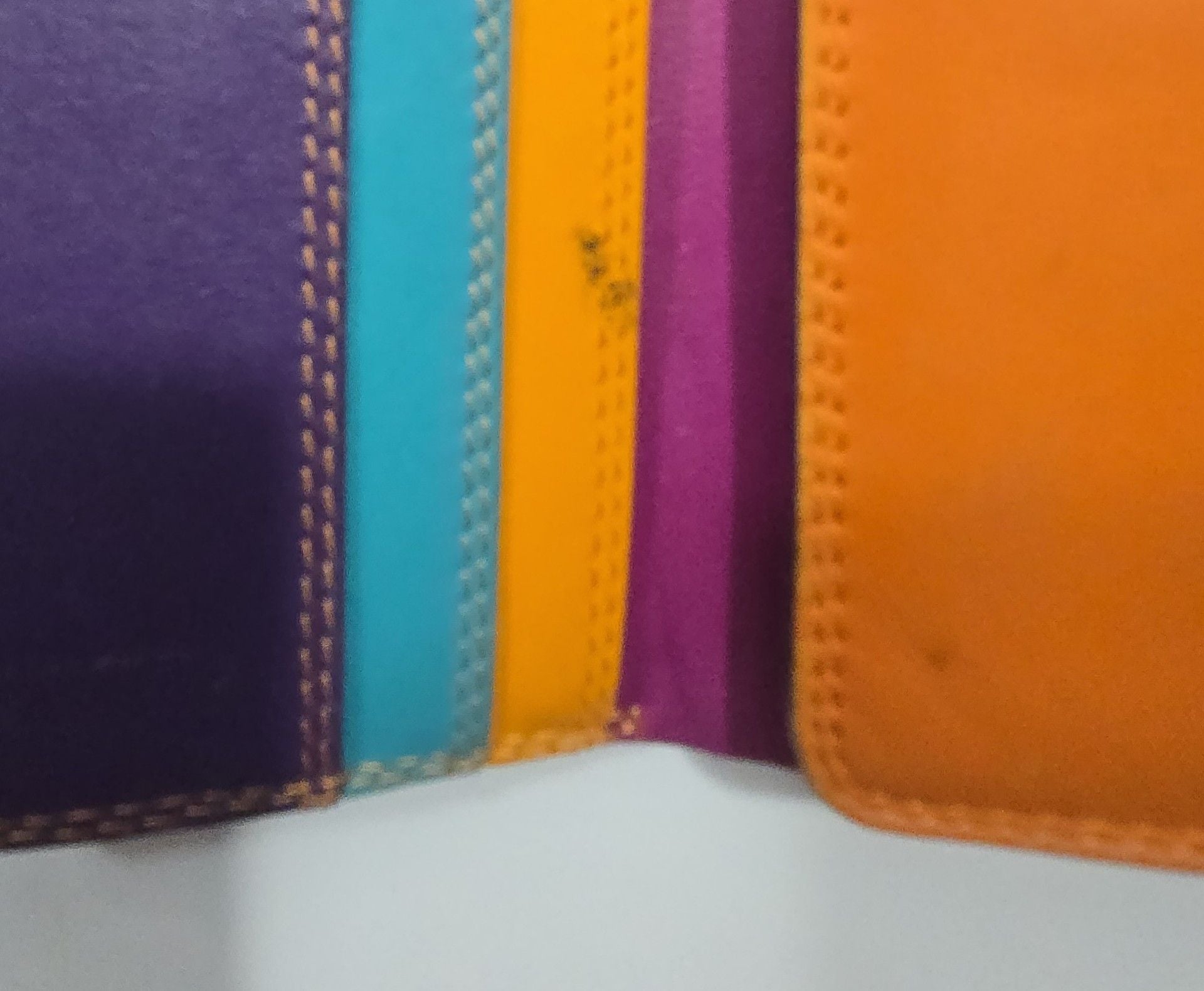 Mywalit Multi Color Leather Trifold Wallet 7