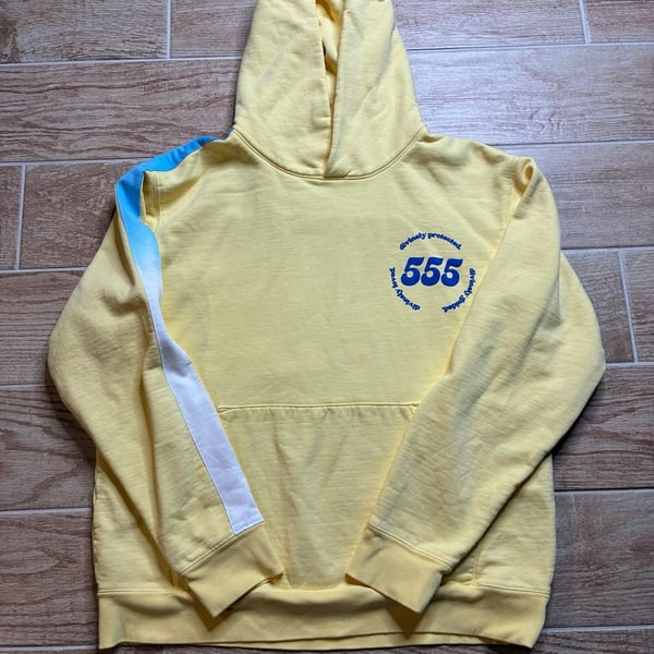 Galactic Federation Of Light 555 Hoodie Size M Yellow