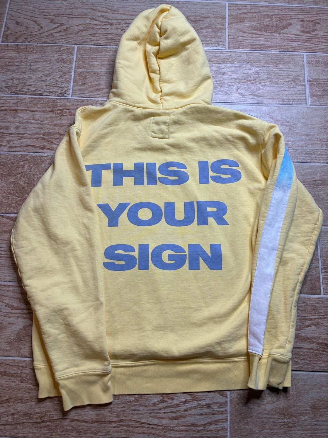 Galactic Federation Of Light 555 Hoodie Size M Yellow 3
