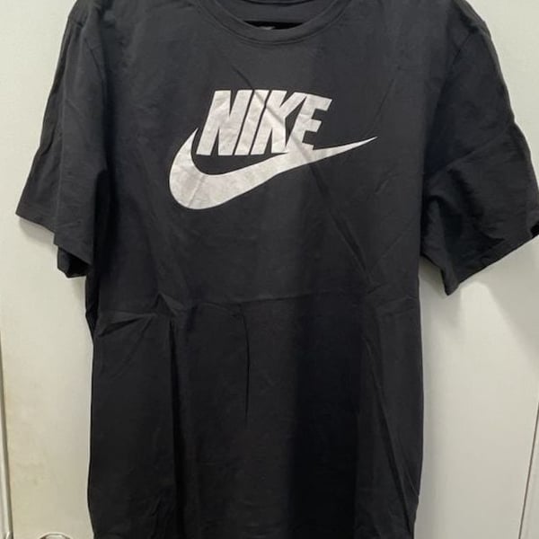 Nike The Nike Tee Size XL Black Graphic Logo T-Shirt Athletic Cut