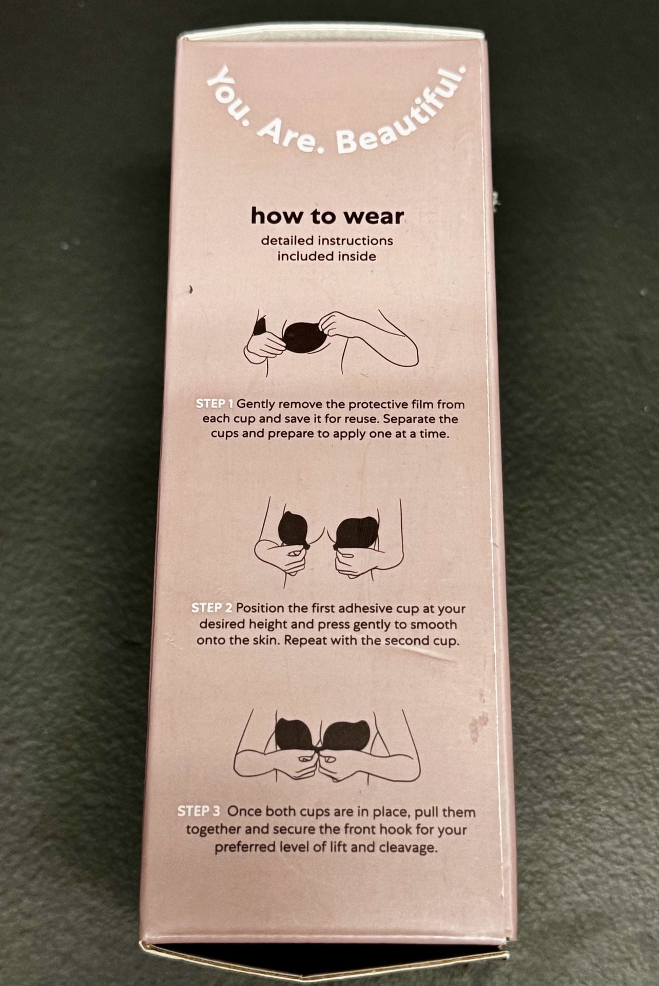 WU92 Size B Nüdish Hookd On You Backless Adhesive Bra Nude, 3