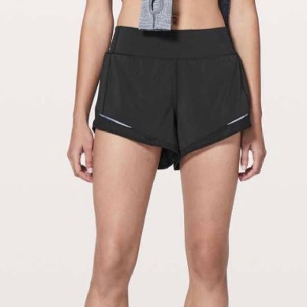 Lululemon Gait Keeper Shorts 3” inseam Black Size 8 Lined Active