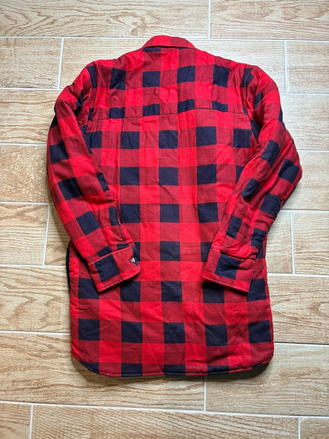 Vintage Northwest Territories Quilted Lined Flannel Shirt/Jacket Size S 5