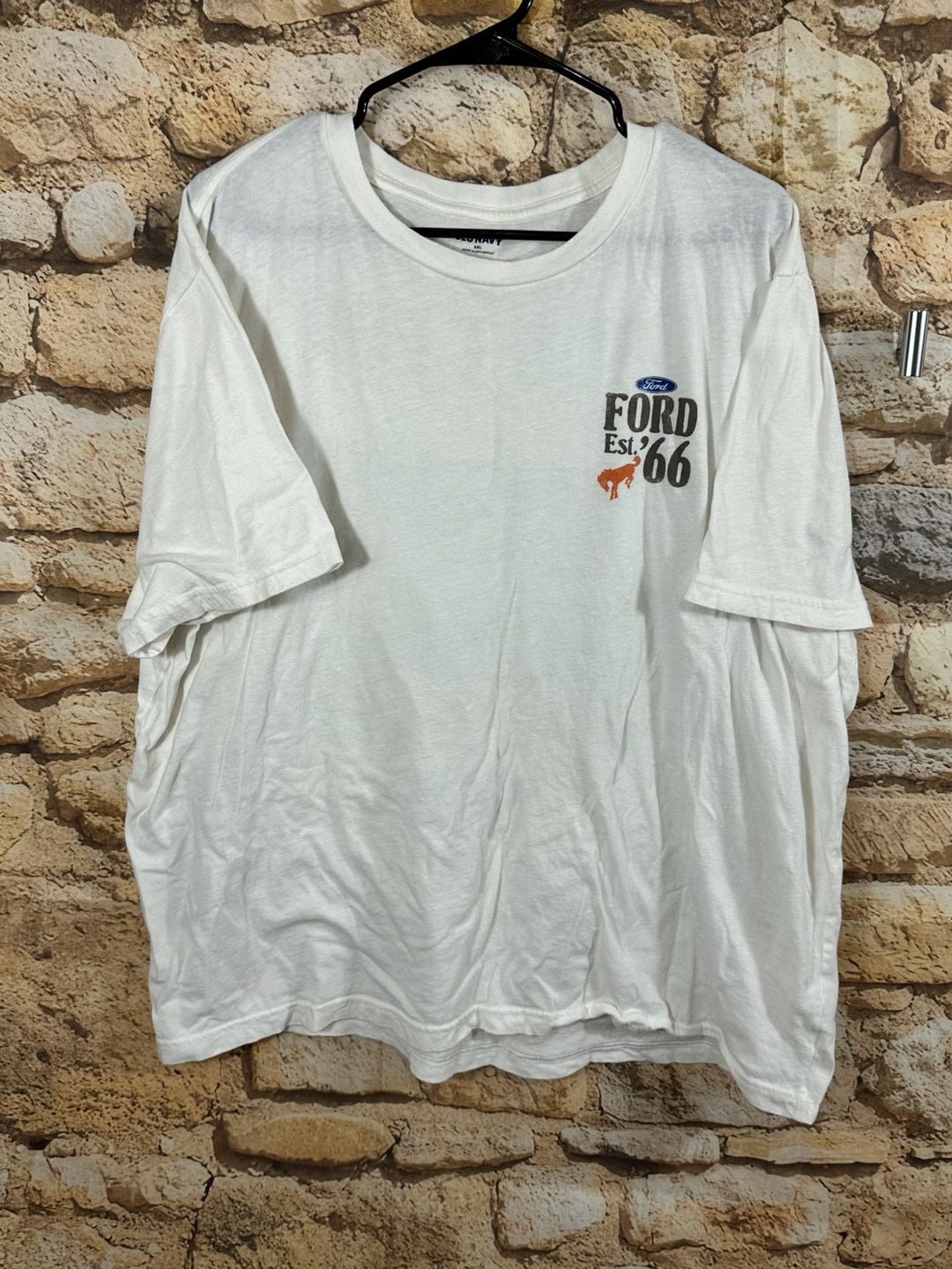 Old Navy Ford T-Shirt Size XXL White Built For The Wild West Graphic Tee 2