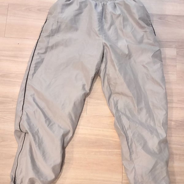 Tek Gear Gray Windbreaker Jogger Pants Large