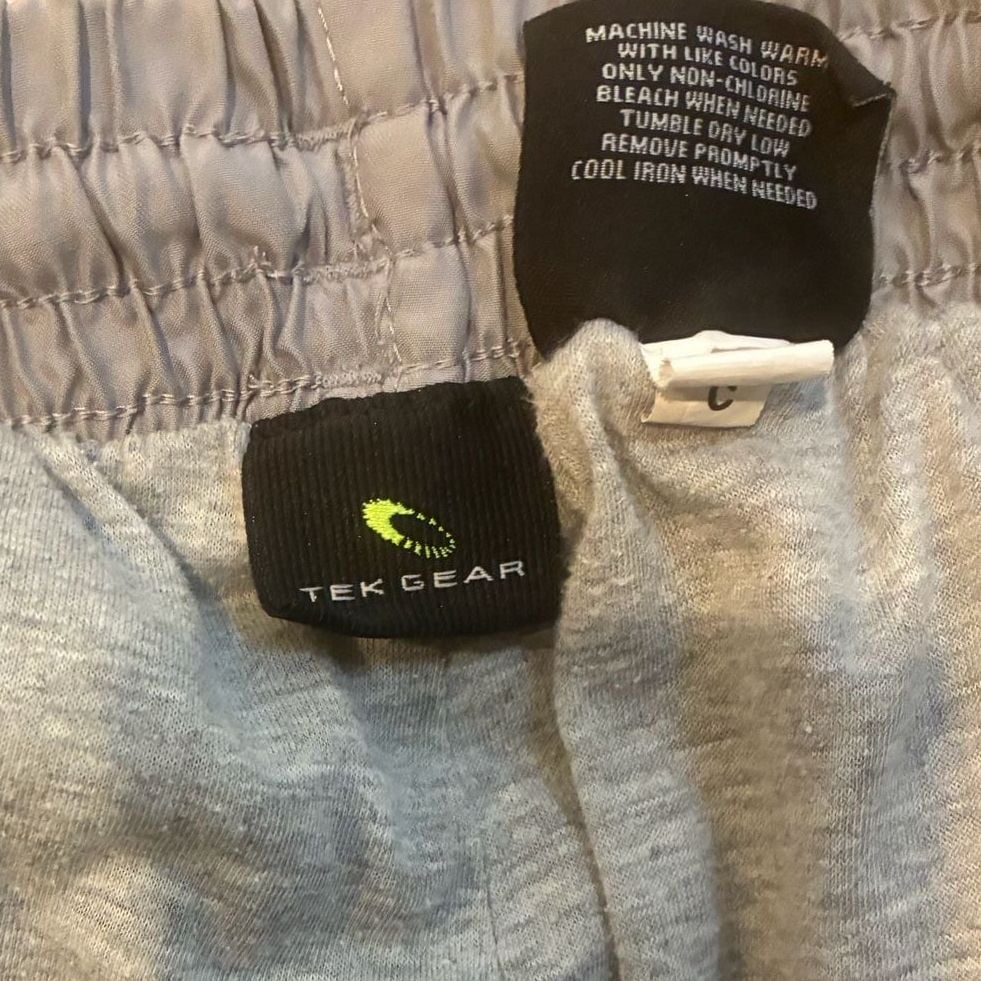 Tek Gear Gray Windbreaker Jogger Pants Large 8