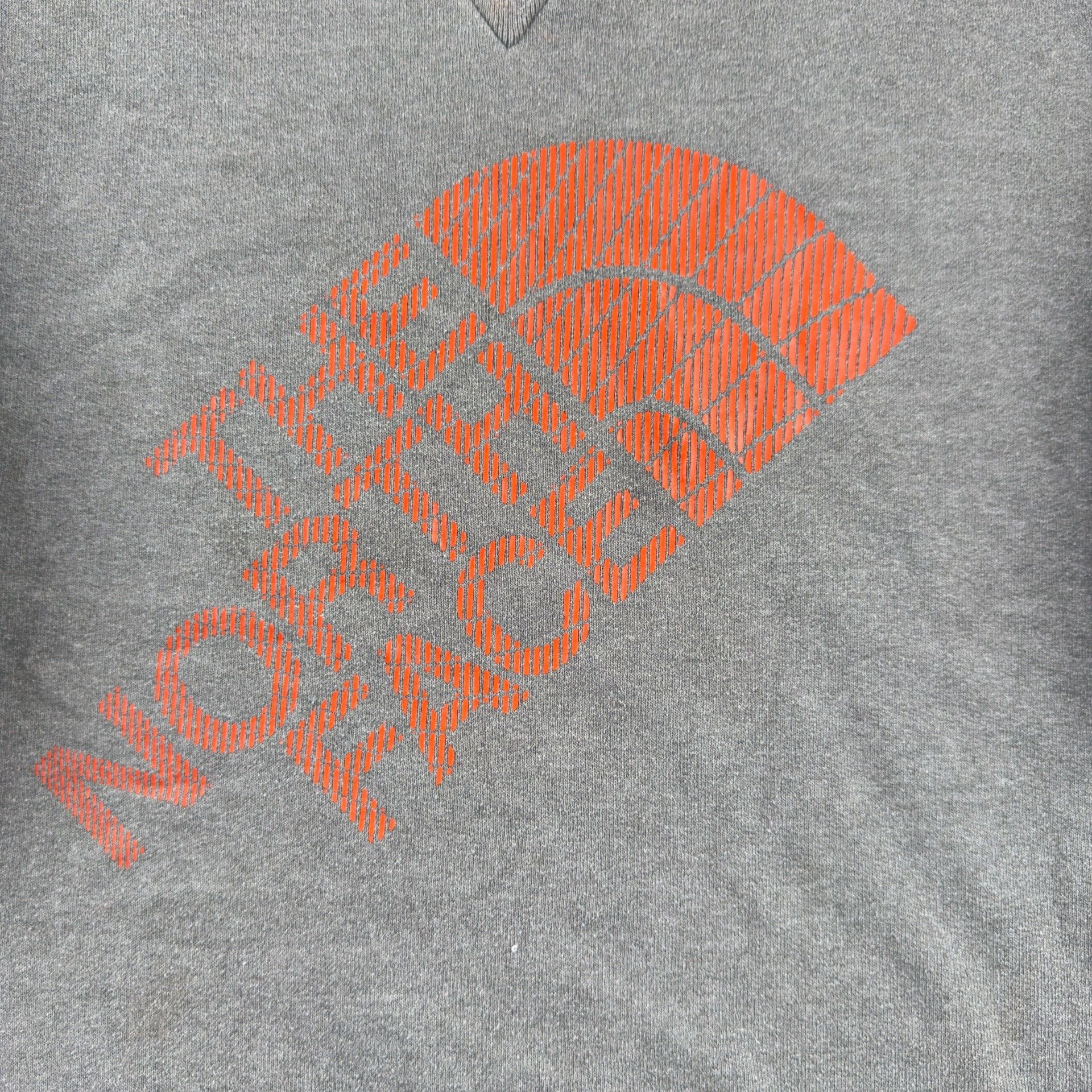 The North Face Crewneck Sweatshirt Gray Orange Logo 7