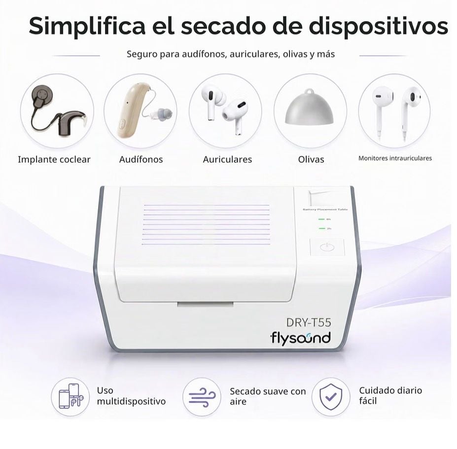 Flysound DRY-T55 Hearing Aid Dryer And Dehumidifier Box 5