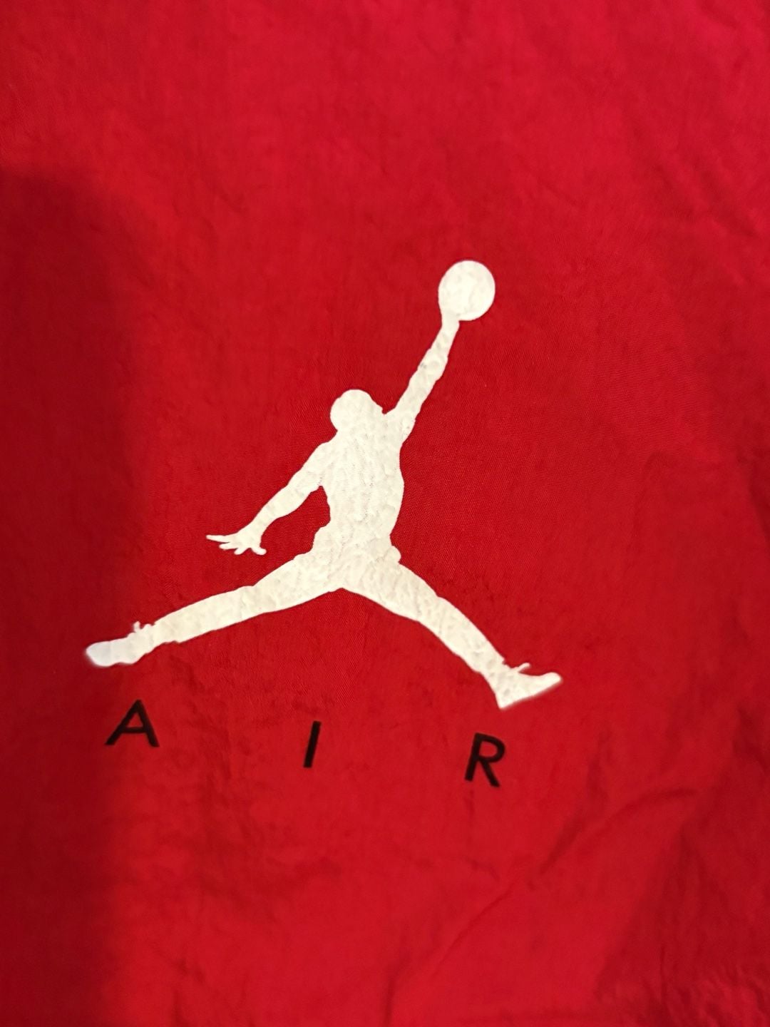 Jordan Windbreaker Jacket Size M Red Black Full Zip Hooded Jumpman 3