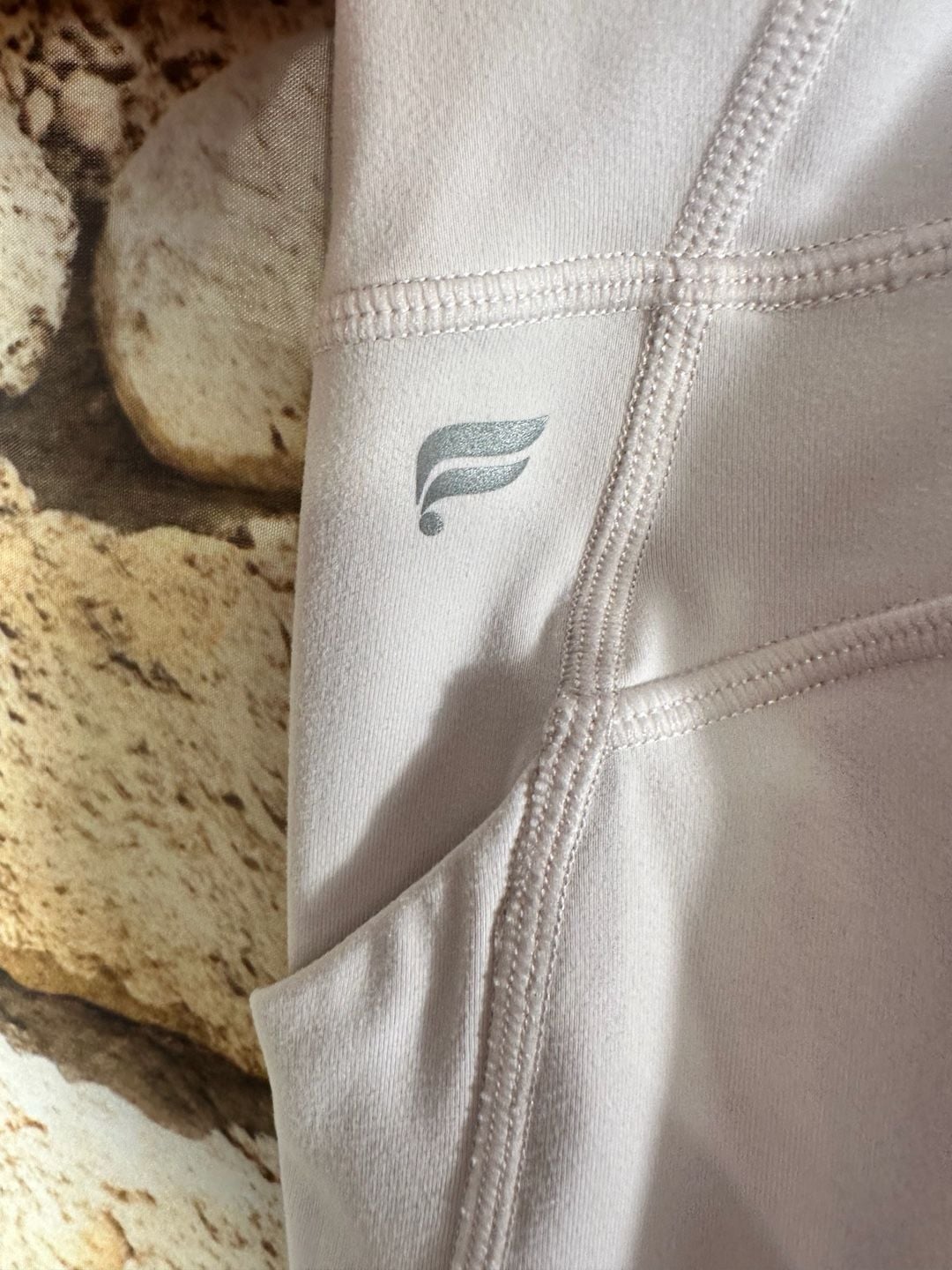 Fabletics PureLuxe Leggings Size 4X baby pink Pocket High Waist 3