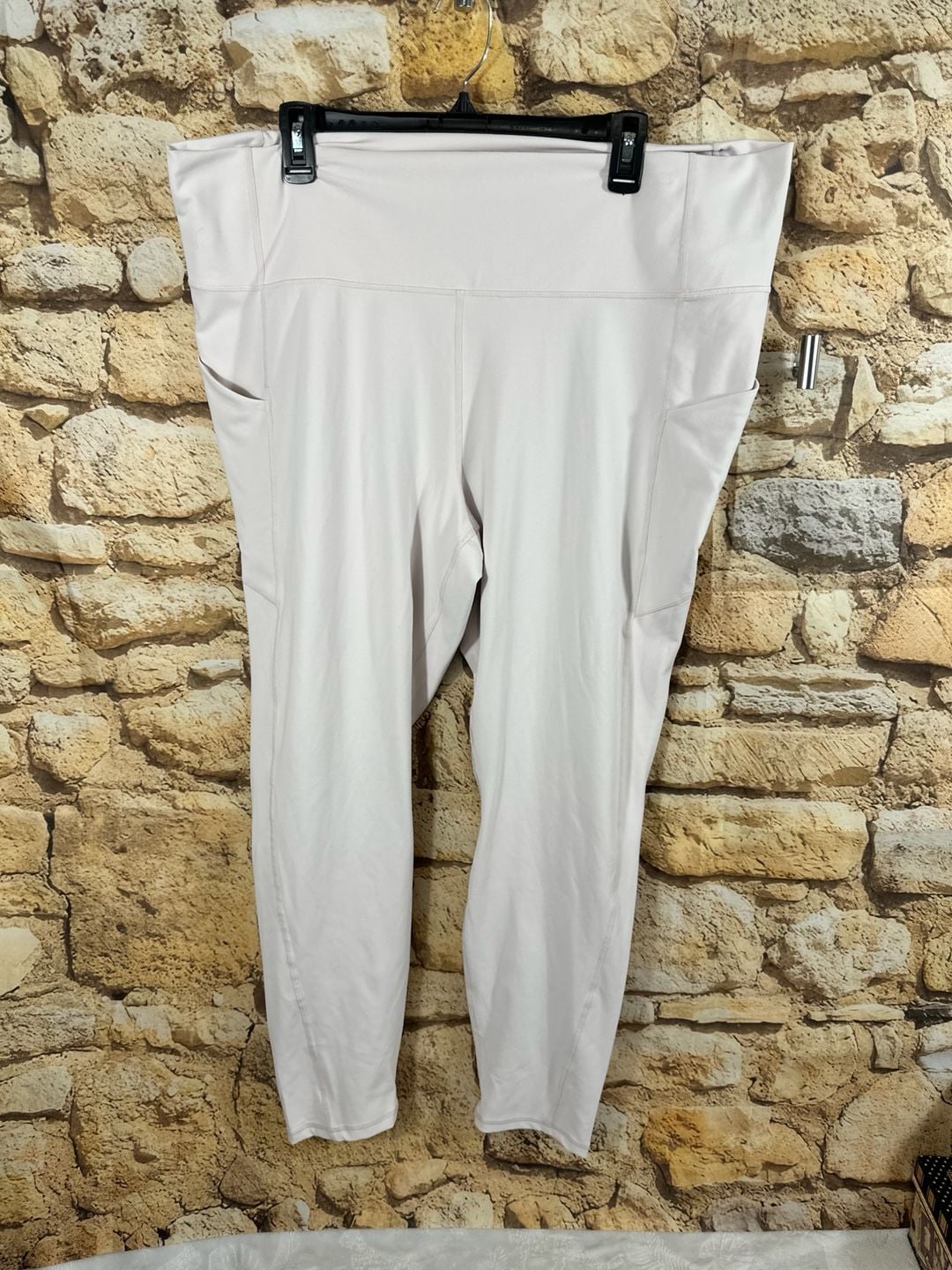 Fabletics PureLuxe Leggings Size 4X baby pink Pocket High Waist 9