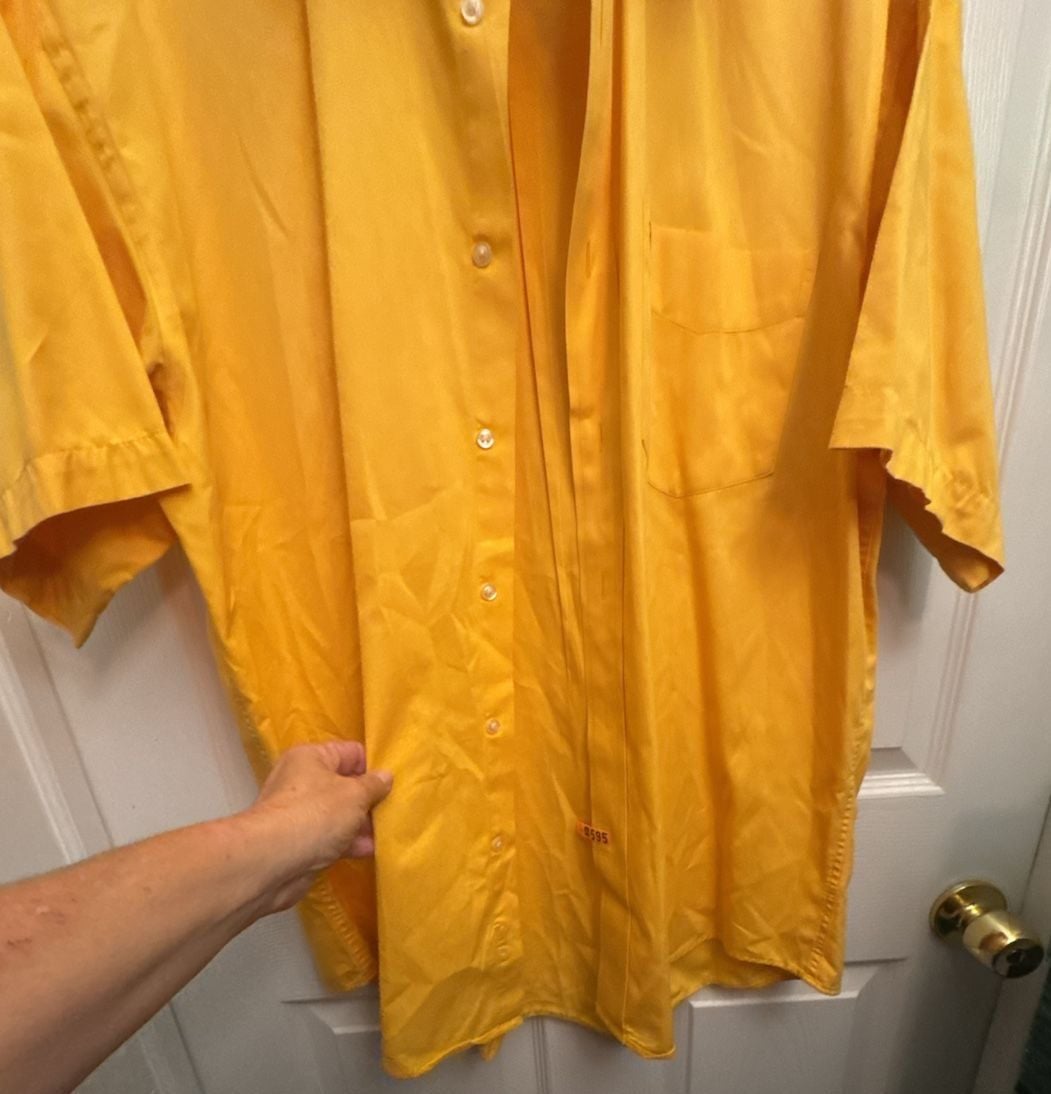 Tommy Hilfiger Button Down Shirt Size L Yellow 8