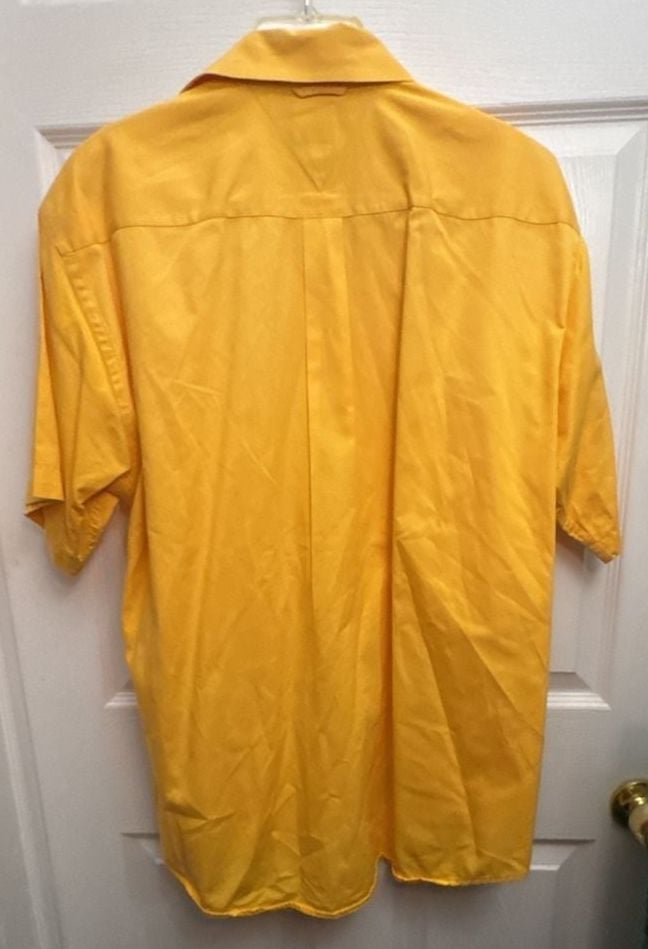 Tommy Hilfiger Button Down Shirt Size L Yellow 9