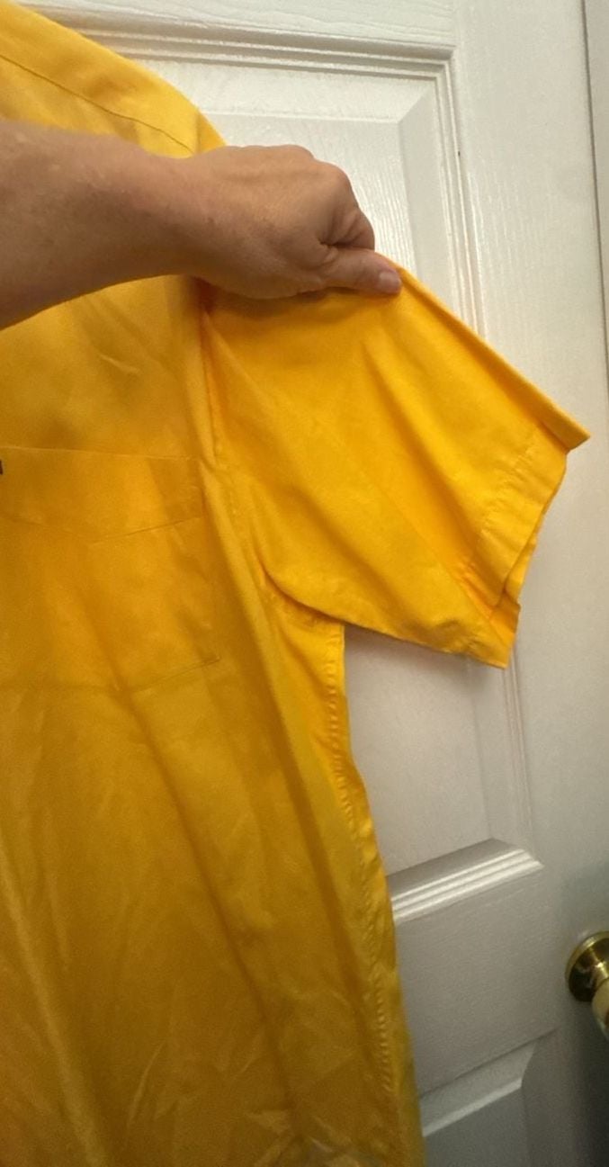 Tommy Hilfiger Button Down Shirt Size L Yellow 7