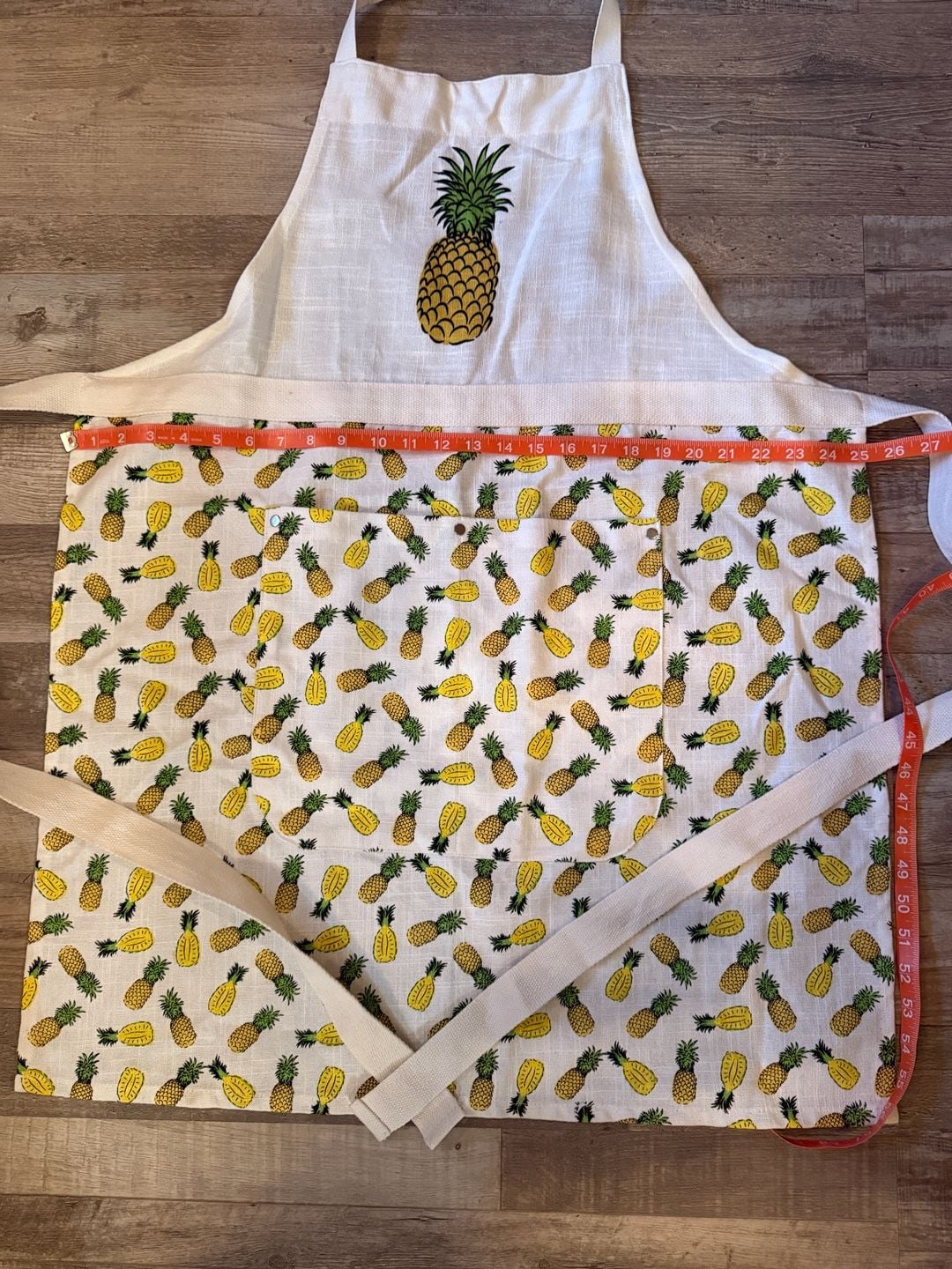 Cynthia Rowley Kitchen Apron Pineapple Print White 5