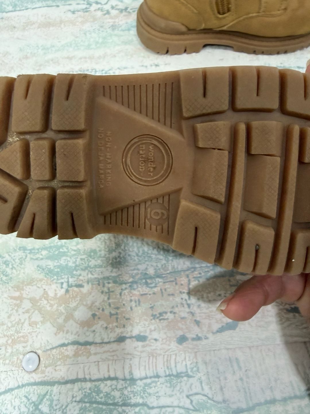 Wonder Nation Tucker Boot Size 6 Wheat Brown Toddler Boys Hiking Boots 7