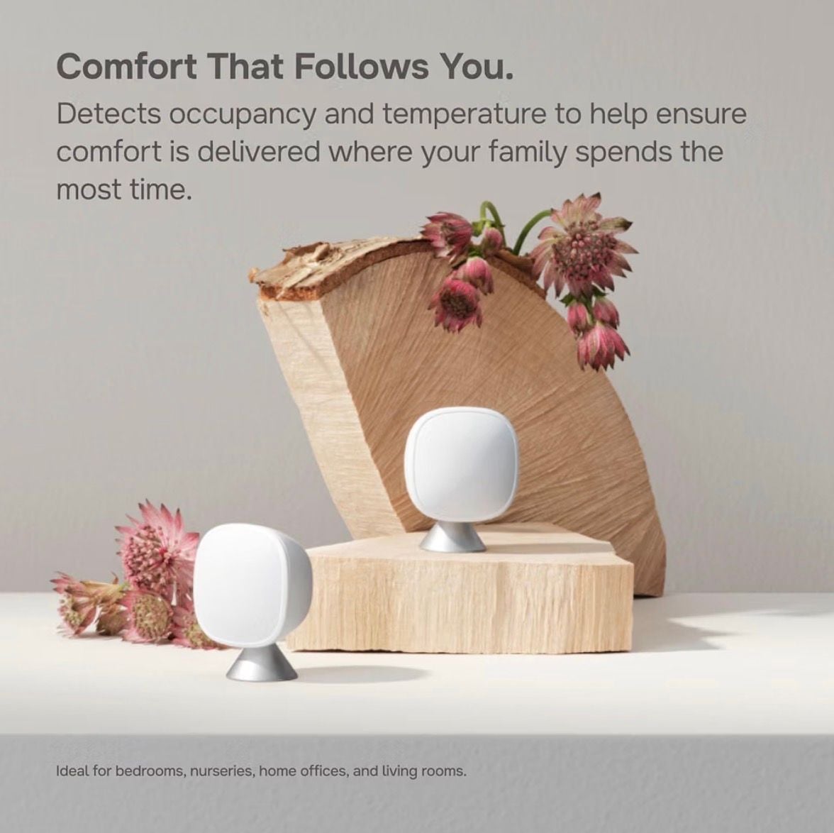 Ecobee SmartSensor 2-Pack White Room Sensors With Stands 7