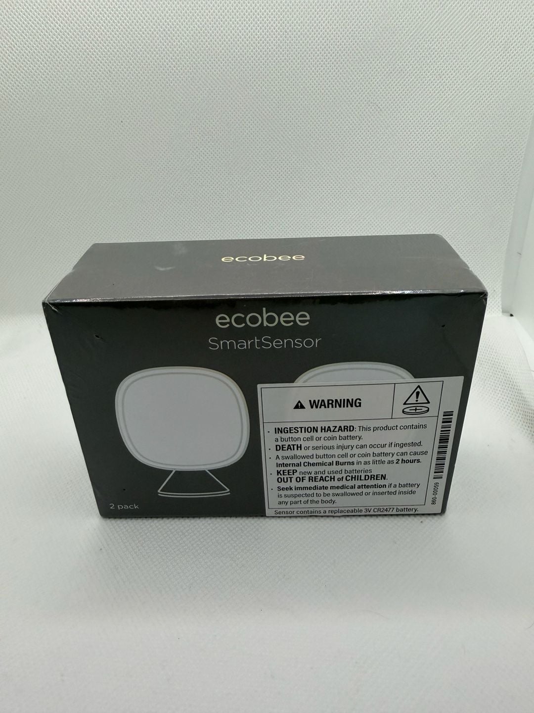 Ecobee SmartSensor 2-Pack White Room Sensors With Stands 11