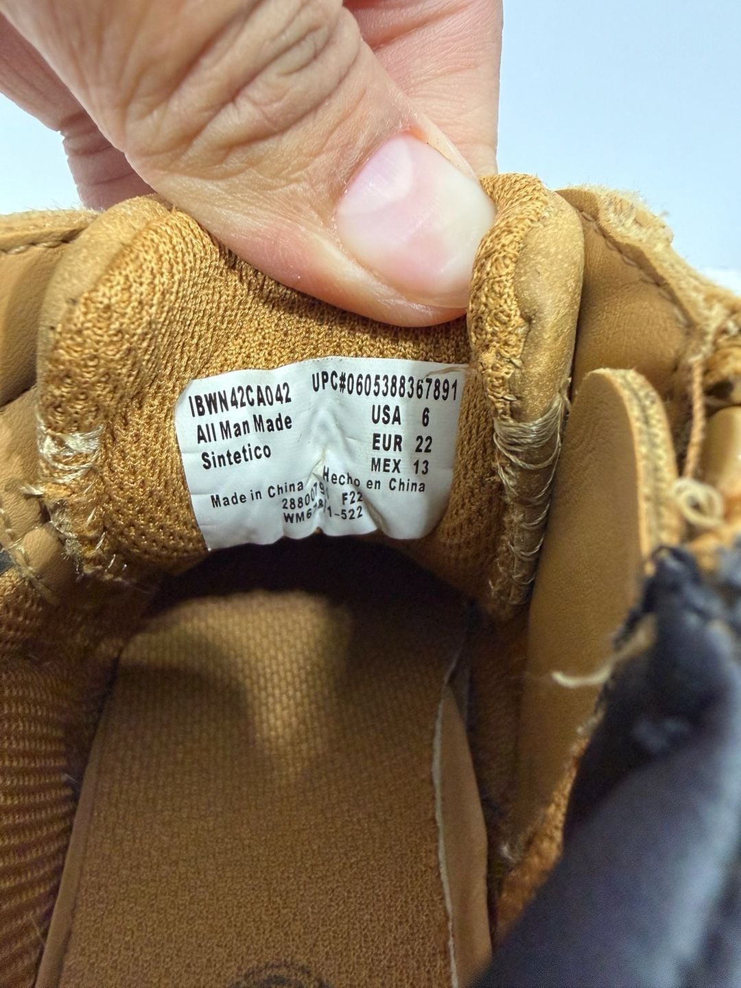 Wonder Nation Tucker Boot Size 6 Wheat Brown Toddler Boys Hiking Boots 9