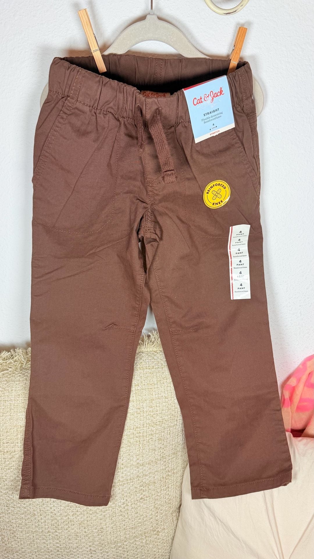 Cat & Jack Straight Pants Size 4 Brown 2