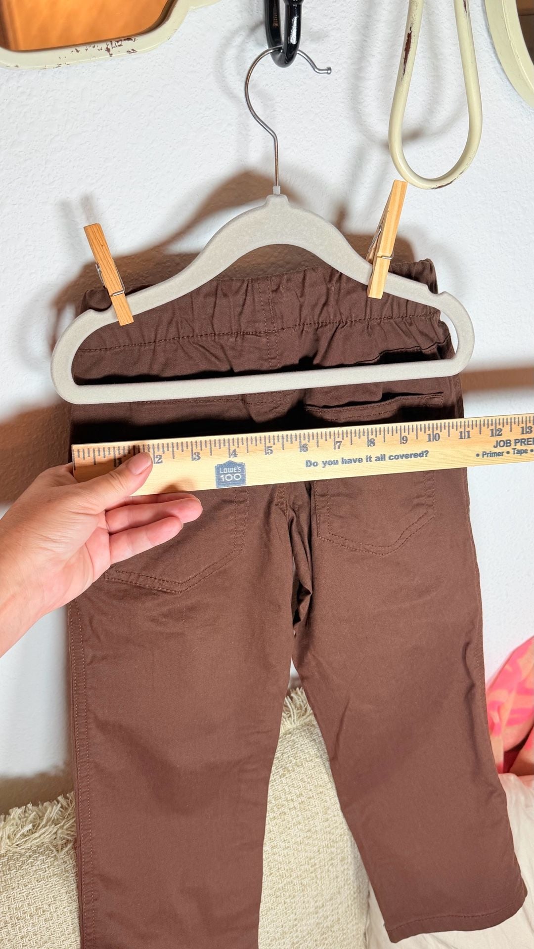 Cat & Jack Straight Pants Size 4 Brown 8