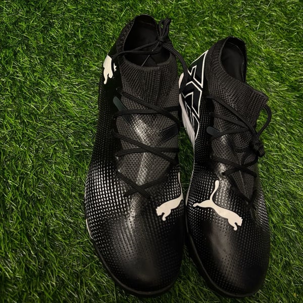 Puma Future 7 Match TT Soccer Shoes Black White