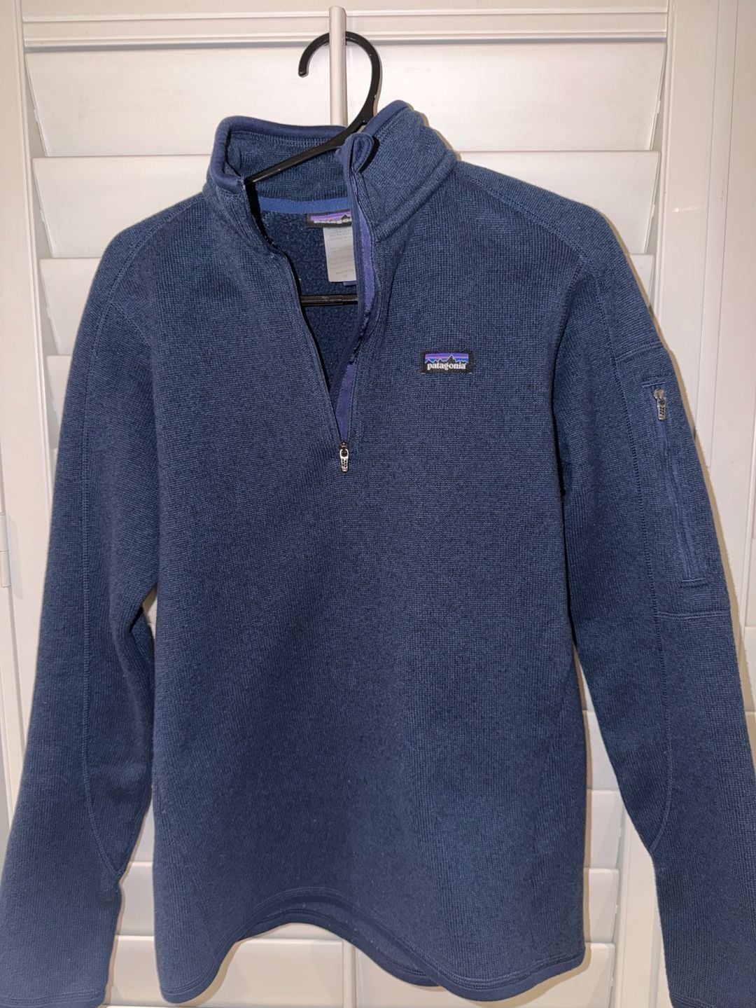 Patagonia Better Sweater 1/4-Zip Size M Blue Fleece Pullover 3