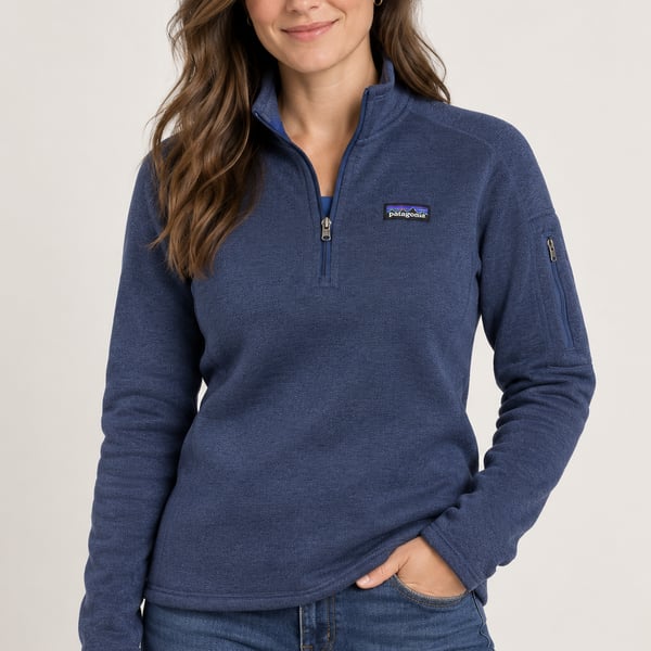 Patagonia Better Sweater 1/4-Zip Size M Blue Fleece Pullover