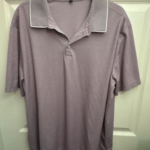 Robert Barakett Polo Shirt XXL Purple Short Sleeve