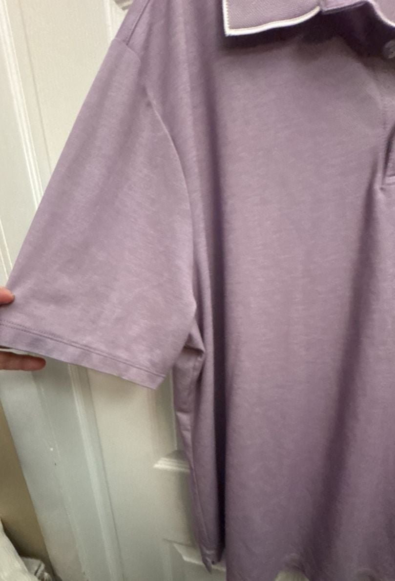 Robert Barakett Polo Shirt XXL Purple Short Sleeve 4