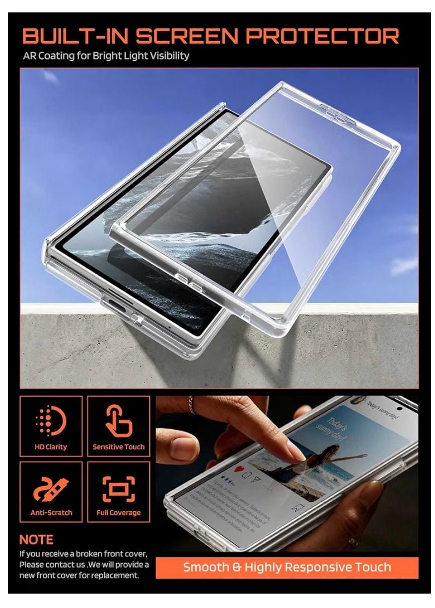 Supcase Samsung Galaxy Z Fold 8 Ultra UB Stand MagSafe Case Clear 2