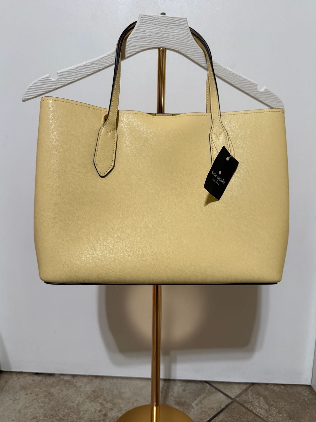Kate Spade Harper Tote Butter Yellow Leather 2