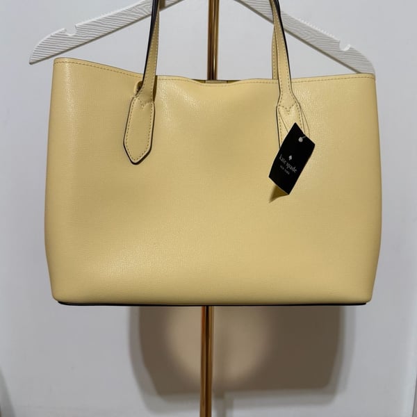 Kate Spade Harper Tote Butter Yellow Leather